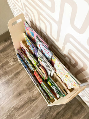 Montessori ξύλινα έπιπλα παιδική τάξη δώρο ξύλινο βιβλιοθήκη για λειτουργία εξοικονομήστε χώρο