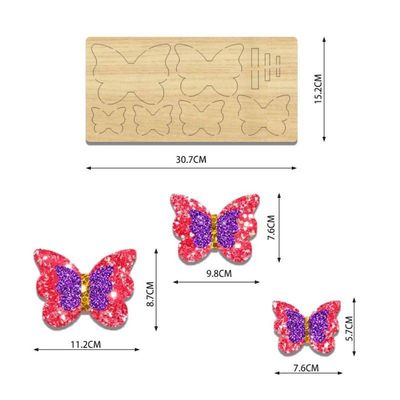 Προσαρμοσμένο ξύλο χειροτεχνία μούχλα τόξο ξύλινο κόψιμο πετσέτες για φυσικό ή προσαρμοσμένο χρώμα