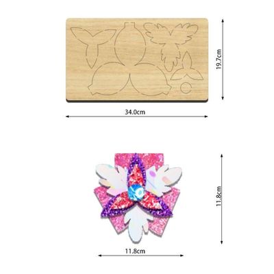 Προσαρμοσμένο ξύλο χειροτεχνία μούχλα τόξο ξύλινο κόψιμο πετσέτες για φυσικό ή προσαρμοσμένο χρώμα