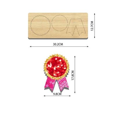 Προσαρμοσμένο ξύλο χειροτεχνία μούχλα τόξο ξύλινο κόψιμο πετσέτες για φυσικό ή προσαρμοσμένο χρώμα