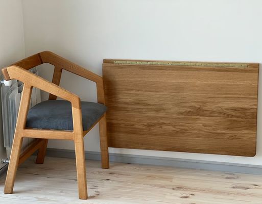 202407 Δίπλωμα τοίχου βελανιδιάς Δίπλωμα εργασίας αναδιπλούμενο για το σπίτι Γραφείο Κτίριο εκτύπωσης Καμένο