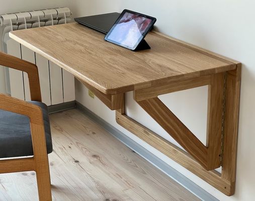 202407 Δίπλωμα τοίχου βελανιδιάς Δίπλωμα εργασίας αναδιπλούμενο για το σπίτι Γραφείο Κτίριο εκτύπωσης Καμένο