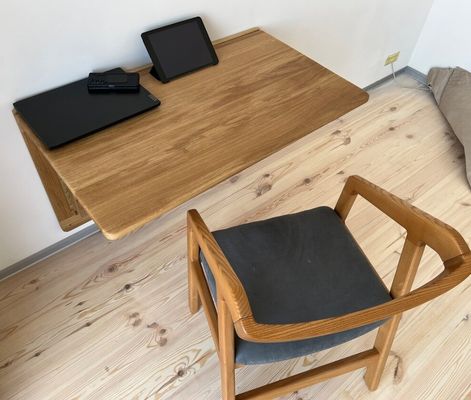 202407 Δίπλωμα τοίχου βελανιδιάς Δίπλωμα εργασίας αναδιπλούμενο για το σπίτι Γραφείο Κτίριο εκτύπωσης Καμένο