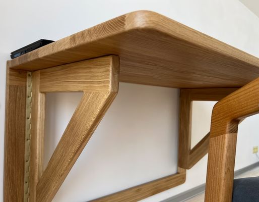 202407 Δίπλωμα τοίχου βελανιδιάς Δίπλωμα εργασίας αναδιπλούμενο για το σπίτι Γραφείο Κτίριο εκτύπωσης Καμένο