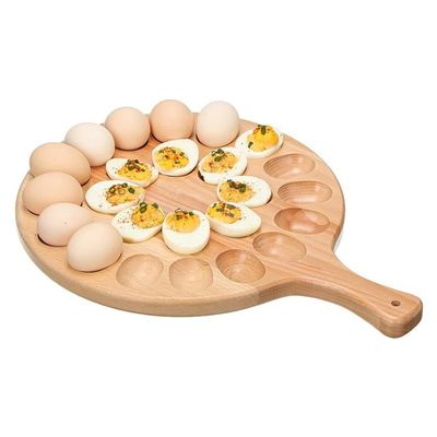 24 τρύπες ξύλινο δίσκο για την αποθήκευση των σκευών κουζίνας