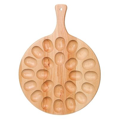 24 τρύπες ξύλινο δίσκο για την αποθήκευση των σκευών κουζίνας
