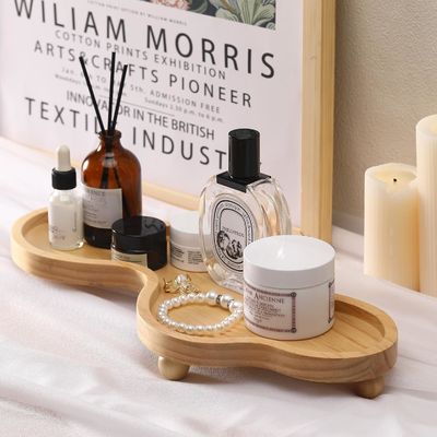 202407 Ξύλινο διακοσμητικό δίσκο Ακανόνιστο ξύλινο βάθρο για διακόσμηση σπιτιού