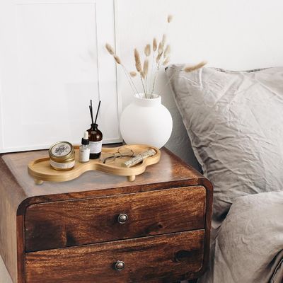 202407 Ξύλινο διακοσμητικό δίσκο Ακανόνιστο ξύλινο βάθρο για διακόσμηση σπιτιού