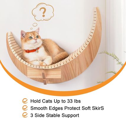 Κύριο υλικό Πυροξείδιο ξύλινο φεγγαρόφυλλο για γάτες Πλατεία και άγκυρες Γάτες Πλατείες για τοίχους Έπιπλα