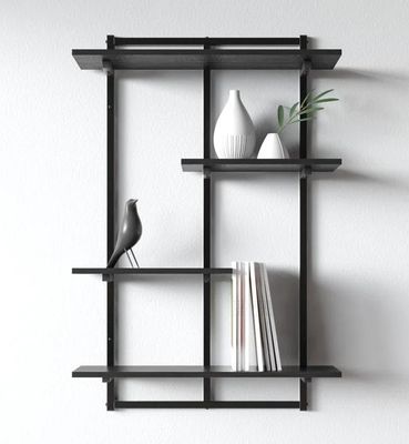 Προσαρμοσμένο λογότυπο μεταλλικό πλαίσιο πλωτό ράφι για αποθήκευση και προβολή συσκευών κουζίνας