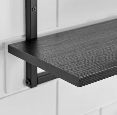 Προσαρμοσμένο λογότυπο μεταλλικό πλαίσιο πλωτό ράφι για αποθήκευση και προβολή συσκευών κουζίνας