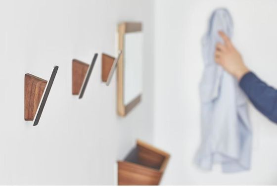 Σύγχρονος διακοσμητικός Ακασία ξύλινος οργανωτής ταχυδρομείου hanger αποθηκευτικό ράφι ράφι ξύλινο κλειδαριό