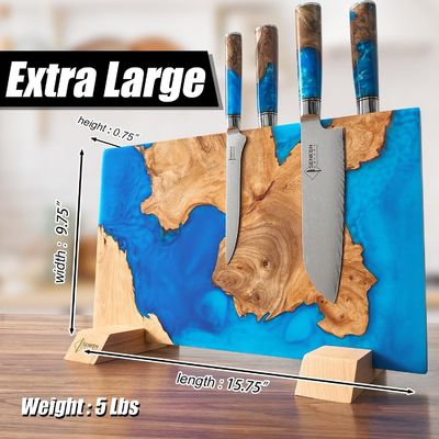 Τετράγωνο οικολογικά φιλικό μπαμπού μαγνητική λωρίδα μαχαίρι για την οργάνωση της κουζίνας