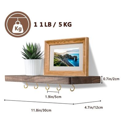 Χωρίς κόπο εγκατεστημένος οικιακός κάτοχος κλειδιών Rack κρεμασμένος οργανωτής με μεγάλες ποσότητες γάντζους