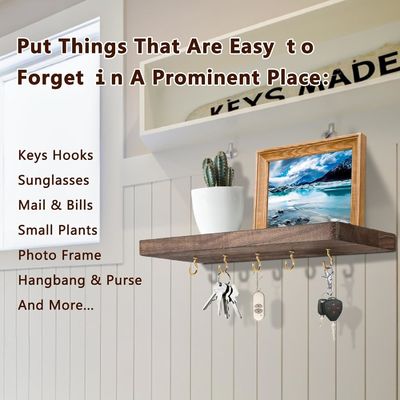 Χωρίς κόπο εγκατεστημένος οικιακός κάτοχος κλειδιών Rack κρεμασμένος οργανωτής με μεγάλες ποσότητες γάντζους