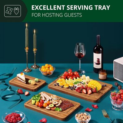 Εξαιρετικά μεγάλα 3 τεμάχια τεχνητά πλαίσια κοπής ξύλου για την προετοιμασία φαγητού στην κουζίνα τετράγωνο 16 x 1,8 x 12 ίντσες