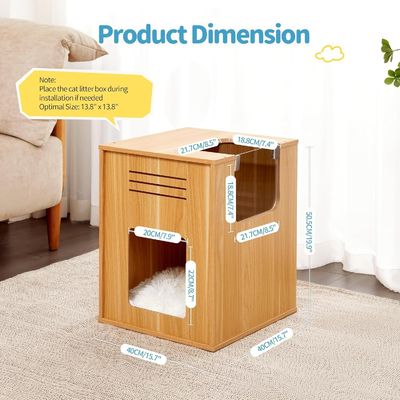 Κατοικίες για εσωτερικές γάτες Μεγάλο σπίτι για γάτες με γρατζουνάκι Προσαρμοσμένο λογότυπο Αποδεκτό Μακρύ ξύλο