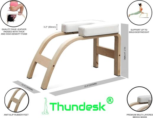 Ισορροπία Επαγγελματική Γιόγκα Inversion Bench Ραστικό στυλ με ξύλινο υλικό και υποστήριξη κεφαλιού