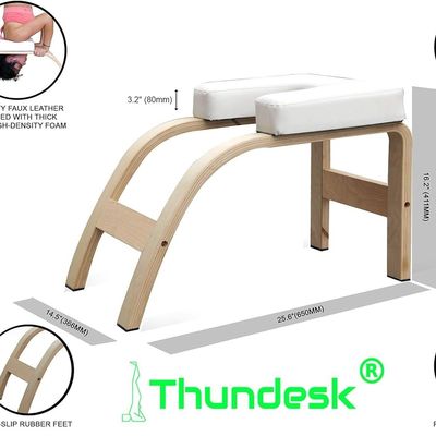 Ισορροπία Επαγγελματική Γιόγκα Inversion Bench Ραστικό στυλ με ξύλινο υλικό και υποστήριξη κεφαλιού