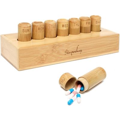 Περιβαλλοντικώς φιλικό σχεδιασμό για τα βιταμίνες και τα συμπληρώματα σε κουτί από μπαμπού