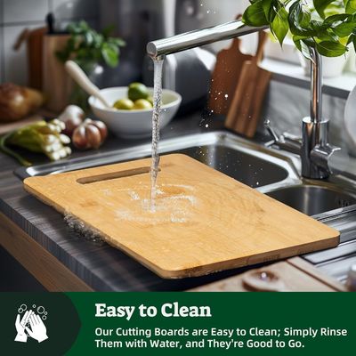 Προσαρμοσμένη πλακέτα κοπής μπαμπού με λαβή και λειτουργία διατήρησης ελαίου