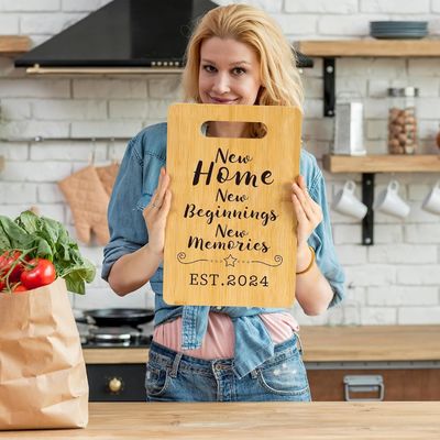 Προσαρμοσμένη πλακέτα κοπής μπαμπού με λαβή και λειτουργία διατήρησης ελαίου