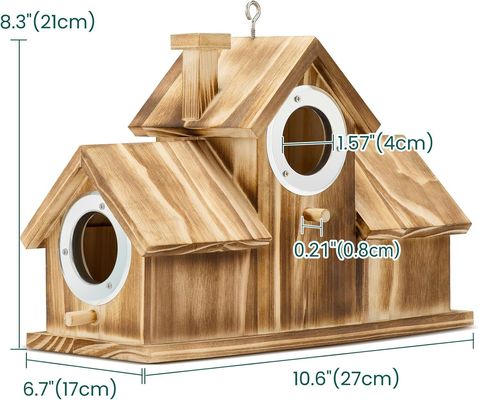 Ετικέτα Προσαρμοσμένο Ετικέτα Αποδεκτό ξύλινο φυσικό κρησφύγετο για κήπο