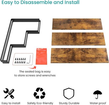 Όλες οι εποχές ξύλινη 3 βήματα οθόνη Riser Stand μπαμπού ευθεία οθόνη ράφι για λιανική πώληση