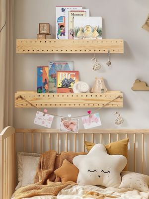 Φυσικό ξύλο DIY τοίχωμα βιβλιοθήκη σύγχρονη τοίχωμα τοποθετημένα ράφια OEM βιβλιοθήκη