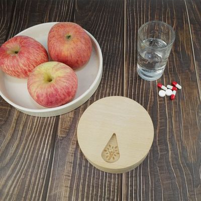 Προσαρμόσιμο κάλυμμα χάπι 7 ημερών ξύλο εβδομαδιαίο οργανωτή χάπι για φάρμακα και βιταμίνες