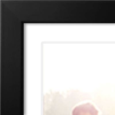 8X24 4X6 Φωτογραφικό πλαίσιο από μαύρο ξύλο με προσαρμοσμένο λογότυπο γυαλιού ανθεκτικού σε σπασμούς
