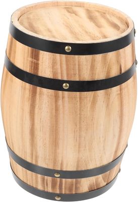 Ξύλινο βαρέλι κρασιού με ουίσκι φυσικό ξύλινο βαρέλι για τοτόφου με μέλι