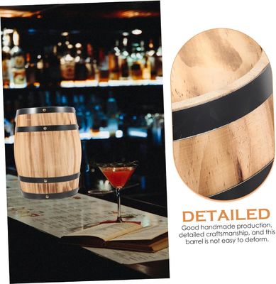 Ξύλινο βαρέλι κρασιού με ουίσκι φυσικό ξύλινο βαρέλι για τοτόφου με μέλι