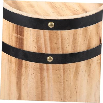 Ξύλινο βαρέλι κρασιού με ουίσκι φυσικό ξύλινο βαρέλι για τοτόφου με μέλι