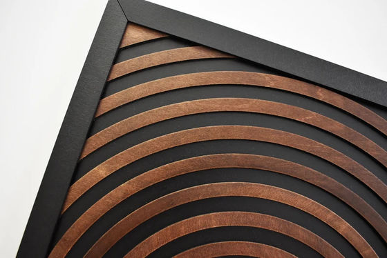 Σούπερ μάρκετ πρέπει να έχουν σύνολο από 3 μεγάλες υφασμένες σκελετούς γεωμετρικές ξύλινες τοιχογραφικές πλάκες