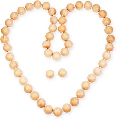 Χειροποίητο φυσικό ξύλινο χούλα με βάρος για γυμναστική 8.4 x 8.4 x 4.1cm