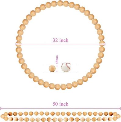 Χειροποίητο φυσικό ξύλινο χούλα με βάρος για γυμναστική 8.4 x 8.4 x 4.1cm