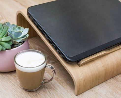 Λογισμικό ξύλινο υποστήριγμα φορητού υπολογιστή εξοικονόμηση χώρου ψύξη εξαερισμός υπολογιστής επιτραπέζιος ανυψωτής