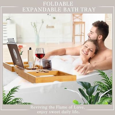 Επεκτάσιμο ξύλινο δίσκο μπάνιου καρέκλα με βιβλίο και κάθισμα τηλεφώνου Προσαρμοσμένο λογότυπο αποδεκτό