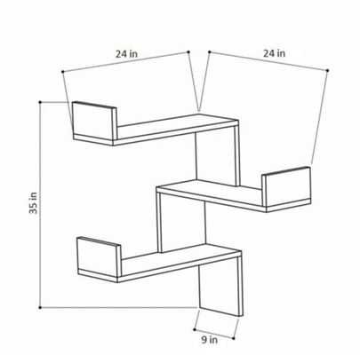 Ρυθμίσιμο ξύλινο συρτάρι για προσαρμοσμένο λογότυπο Μέγεθος Διακοσμητικό σύγχρονο έπιπλο
