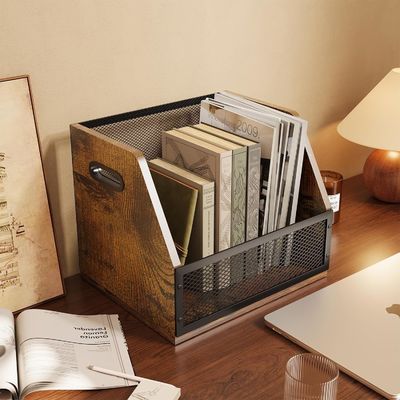 Κουτί αποθήκευσης δίσκων βινυλίου Retro Brown για ανθεκτικό κιβώτιο δίσκων LP και λειτουργικό σχεδιασμό