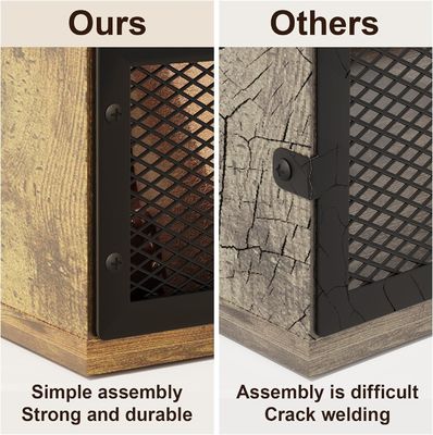 Κουτί αποθήκευσης δίσκων βινυλίου Retro Brown για ανθεκτικό κιβώτιο δίσκων LP και λειτουργικό σχεδιασμό