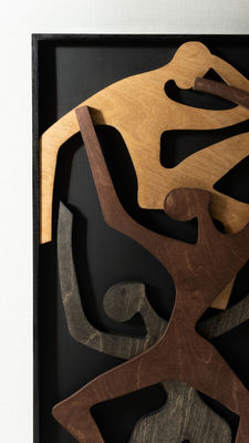 Υπηρεσιακή διακόσμηση Αναβάθμιση Ξύλινο τοίχο κρεμασμένο δωρεά ενυδάτωσης ανθρώπινο ξύλο κάθετη τοιχογραφία