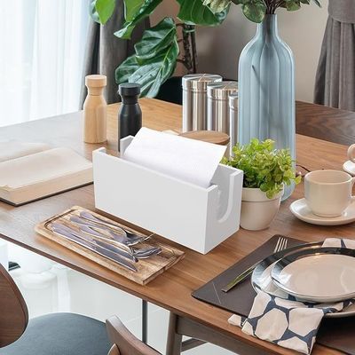 Στυλ μοντέρνου σχεδιασμού Λευκό ξύλινο χαρτί μπάνιου με καπάκι