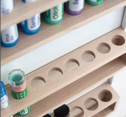 Προσαρμοσμένο σχεδιασμό λογότυπου τοίχος τοποθετημένο στερεό καμπίνα βερίκα με πολυλειτουργικό σχεδιασμό