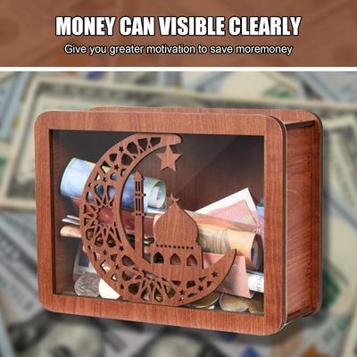 OEM/ODM Αποδεκτό ξύλινο εξοικονόμηση μετρητών εξοικονόμηση χρημάτων με φυσικό χρώμα και πρότυπα