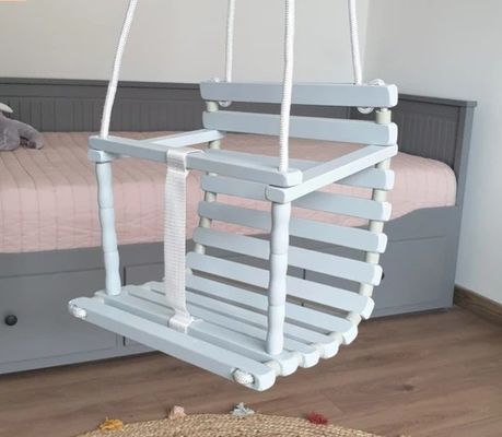 Χρηματοδοτική λειτουργία Προσαρμοσμένη εξατομικευμένη χειροποίητη κούνια από ξύλο για εξωτερικούς και εσωτερικούς χώρους