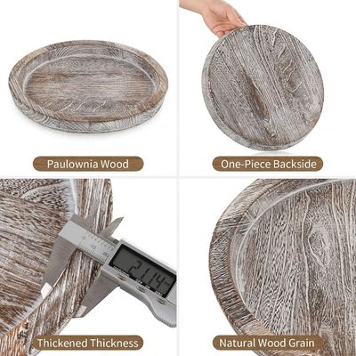 Ρωστικό Ash Tealight Post Tray Μικρό αγροτικό τραπέζι Κέντρο με προσαρμοσμένο λογότυπο