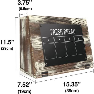 Χειροποίητος οργανωτής τραπεζιού για ψωμί ξύλινο απλό χρώμα ή ως χρώμα σας οικιακά αντικείμενα