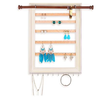 Μη αναδιπλούμενο ράφιο Κρατητής σκουλαρίκου Επεξεργαστήριο για τα κοσμήματα με βραχιόλι Κρατητής κολιέ και ραβδί